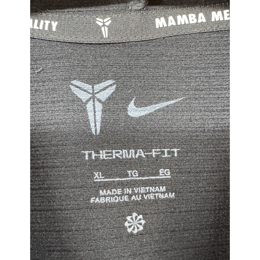 Nike Kobe Mamba Mentality Therma Fit Hoodie Black Basketball Youth Boys Size XL - Picture 3 of 7